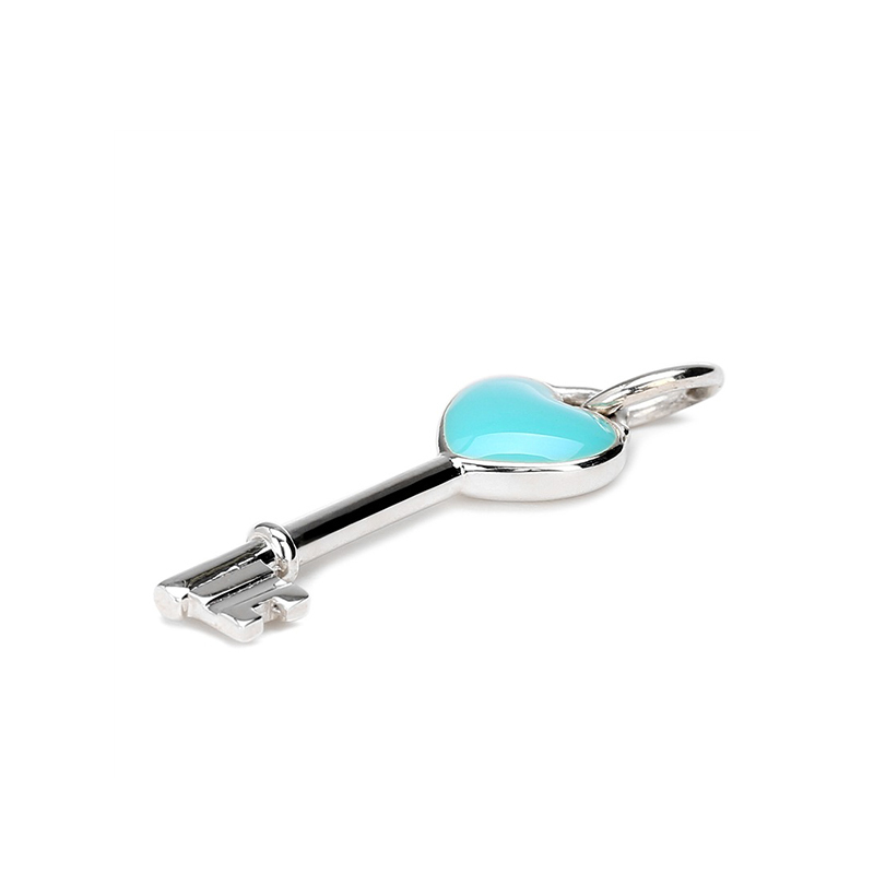 蒂芙尼(Tiffany )新款时尚女士创意双爱心吊坠项链情人节礼物 银色23148242