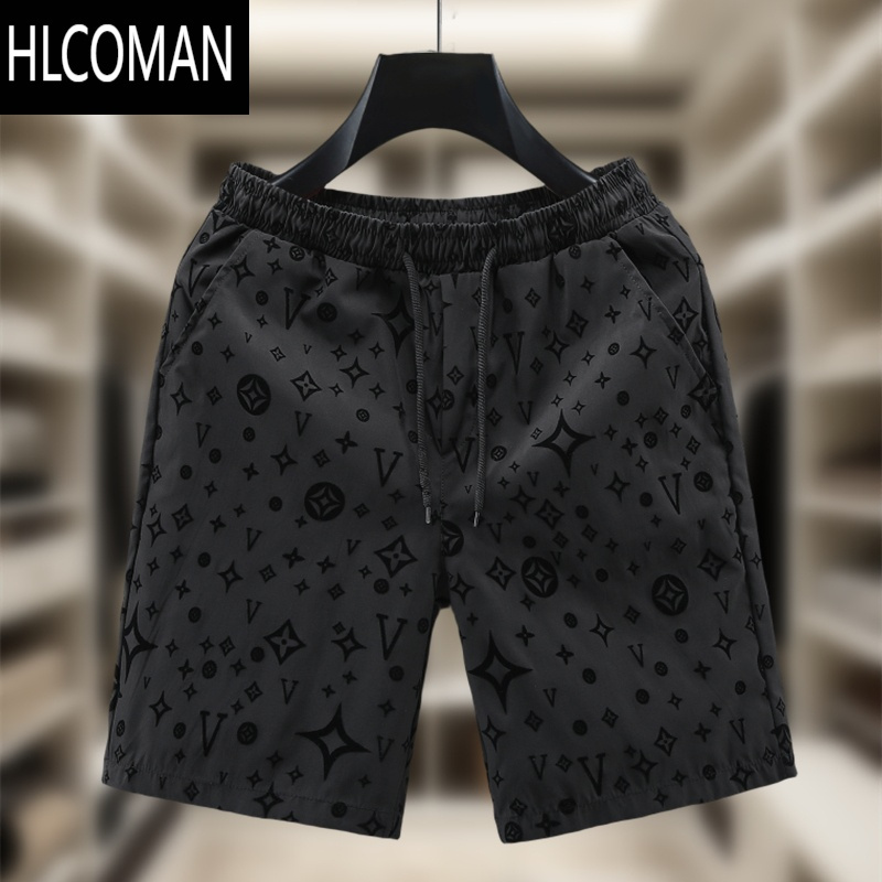 HLCOMAN欧洲站潮牌短裤男士休闲五分裤子夏季修身外穿大裤衩男生帅气中裤