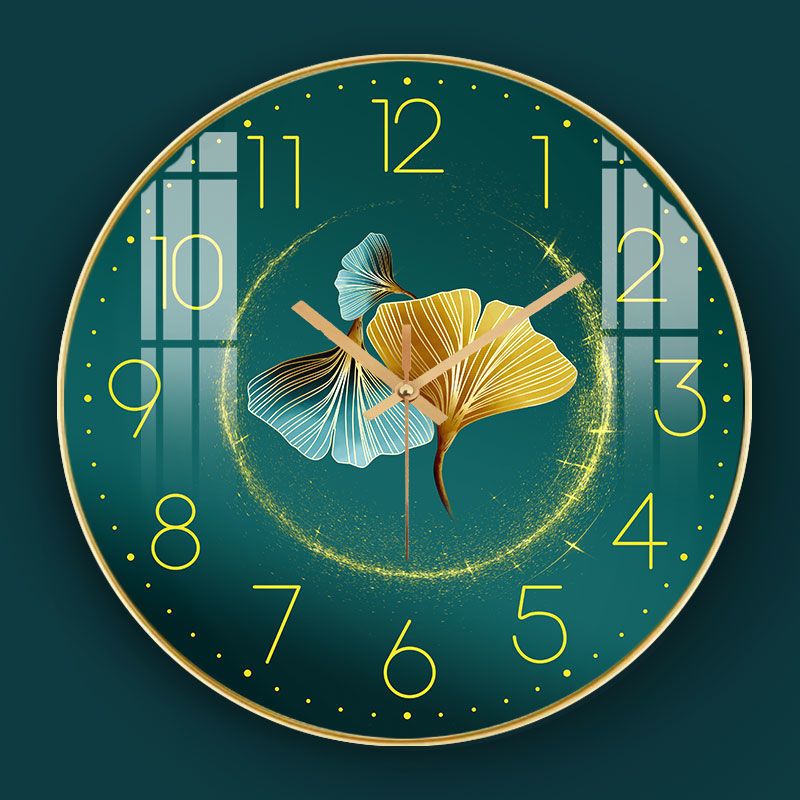 超静音家用客厅挂钟表餐厅轻奢个性艺术创意时尚装饰新中式挂钟m1静音