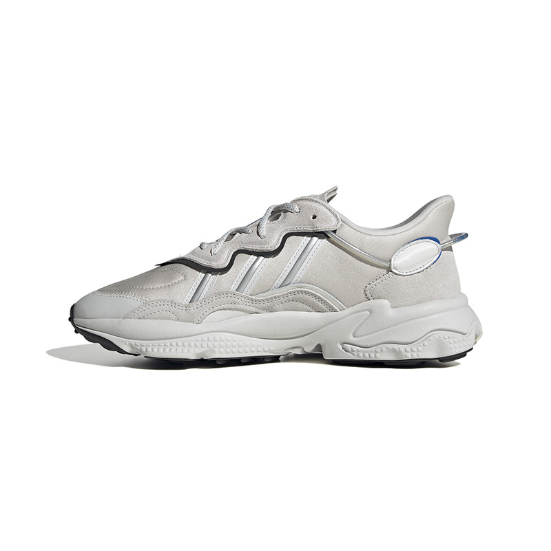 adidas originals Ozweego 经典舒适 轻便耐磨防滑 低帮 运动休闲鞋 男女同款 灰色 HP6337