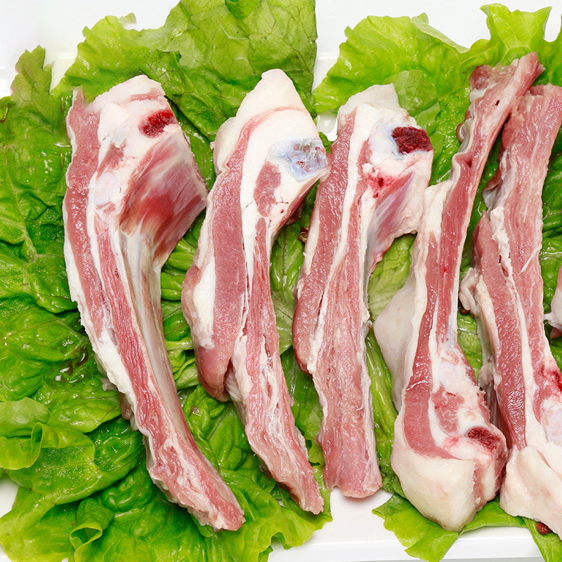 [中华特色]包头馆 羊排内蒙古锡林郭勒羔羊肋排半排烧烤食材 带骨羊肉1250g 华北