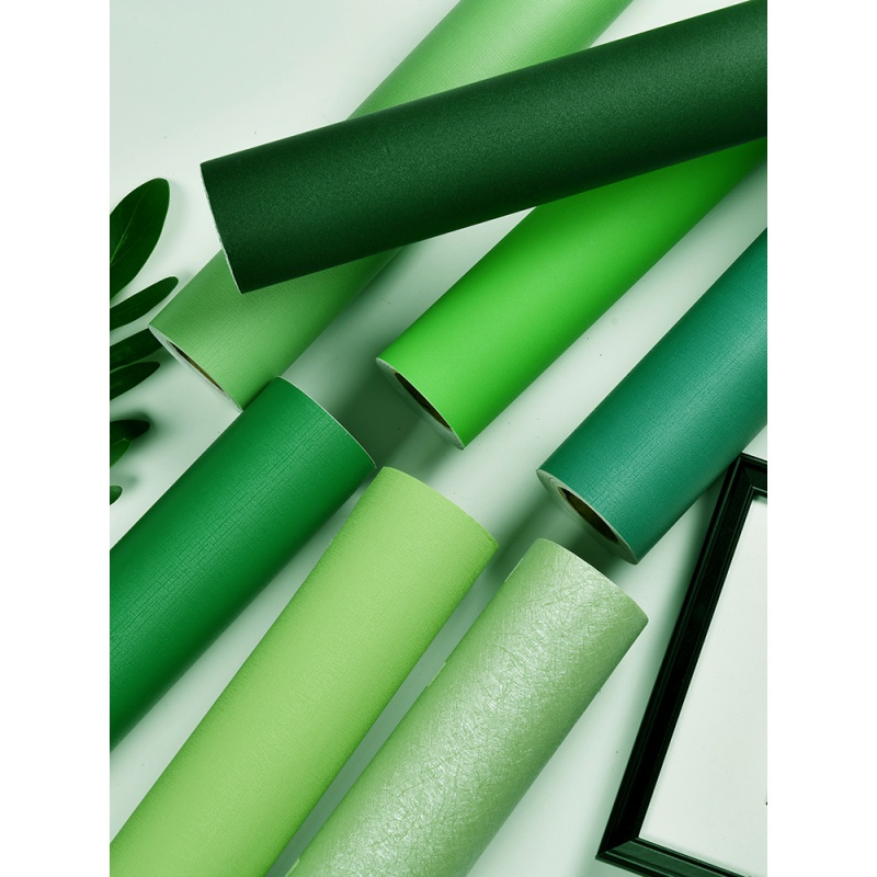 自贴墙纸纯色深绿色墨绿色防水闪电客温馨寝室宿舍书桌衣柜墙面翻新