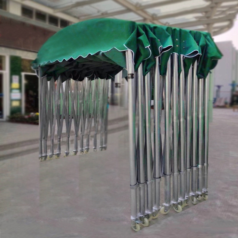 防雨移动推拉蓬户外折叠闪电客遮雨棚大型棚子收缩遮阳棚活动伸缩式