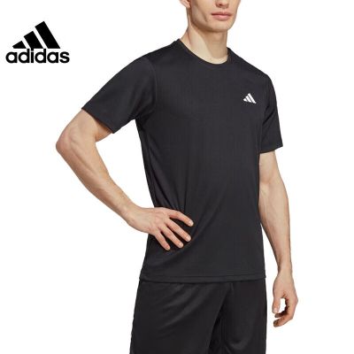 阿迪达斯 (adidas)男子网球运动训练休闲圆领短袖T恤HR8727 HR8727 S