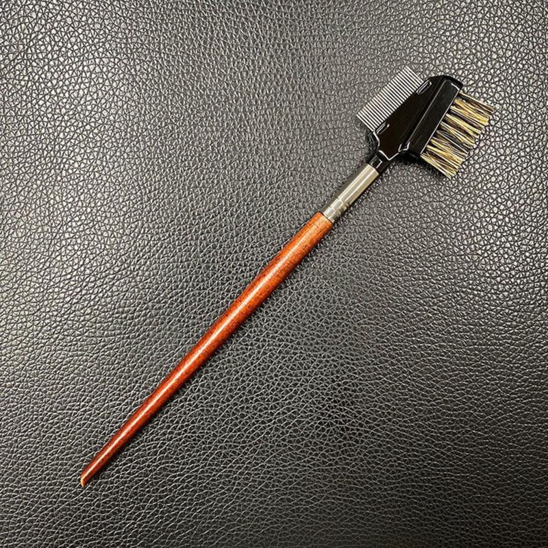 双头眉刷(1支) 睫毛梳眉梳眉刷单只眉毛梳修眉神器扫眉睫毛钢梳睫毛刷两用小梳子