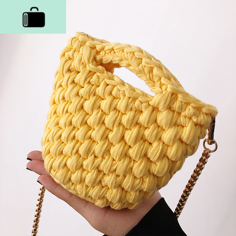 可爱小包包女包新款2019diy手工制作材料包泫雅编织包毛线零钱包NEW LAKE高清大图