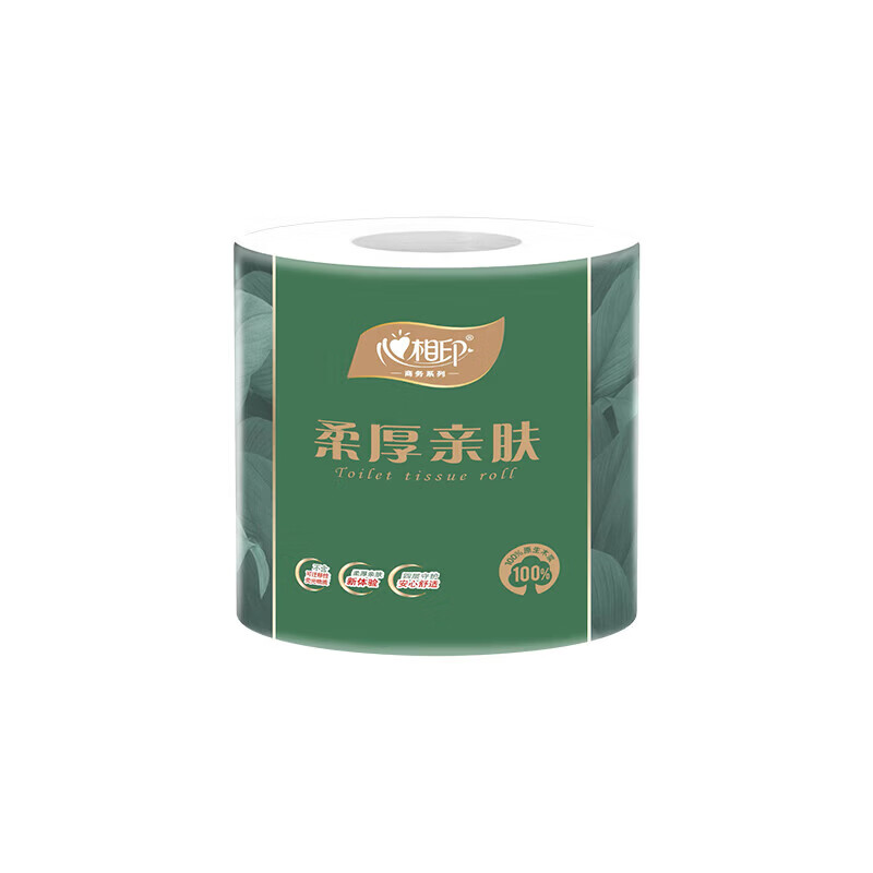 心相印 柔厚亲肤四层卫生纸BT100 100g/卷*16卷(单位:箱)高清大图