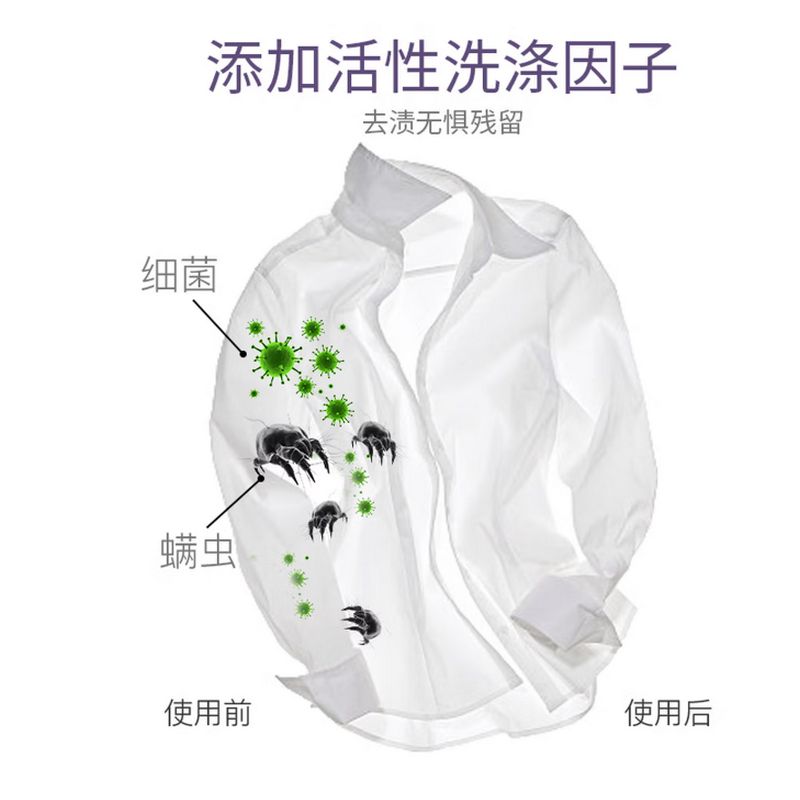 花卉诗 鸢尾除螨香氛洗衣液 2kg*4瓶 单位:瓶高清大图