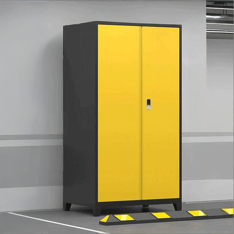 易企采 【黑黄-通门对开】1800*1000*500MM 地下车库车位储物柜 单位:台 货期七天 质保一年