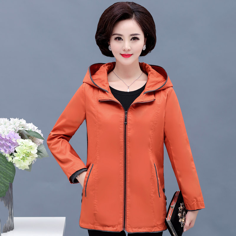 中老年风衣新款女装_中老年女装秋装薄风衣