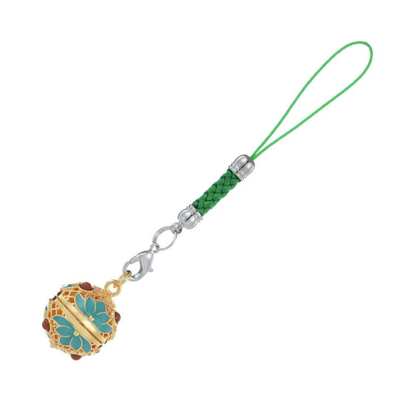 女宫铃吊坠新品驱蚊神器驱蚊手环驱蚊珠时尚驱蚊挂件必备简易|保色金绿宫铃配9颗驱蚊香珠 挪威森林自然浓香图片