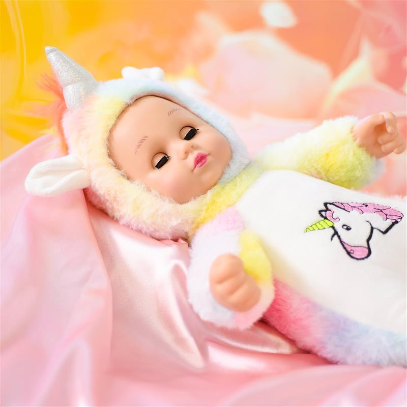 儿童抱睡公仔宝宝会说话的洋娃娃婴儿睡眠布娃娃女孩陪睡娃娃|[新款]