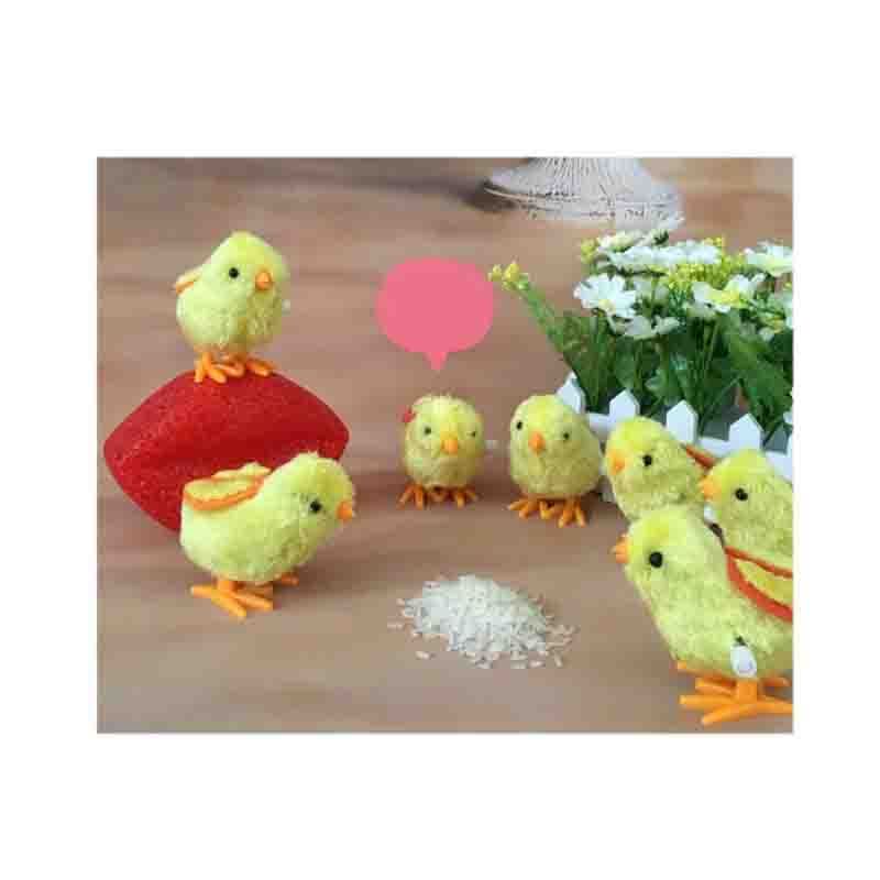 KID’S HOME TOYS 23394毛绒卡通小鸡玩具儿童创意益智小玩具上链发条