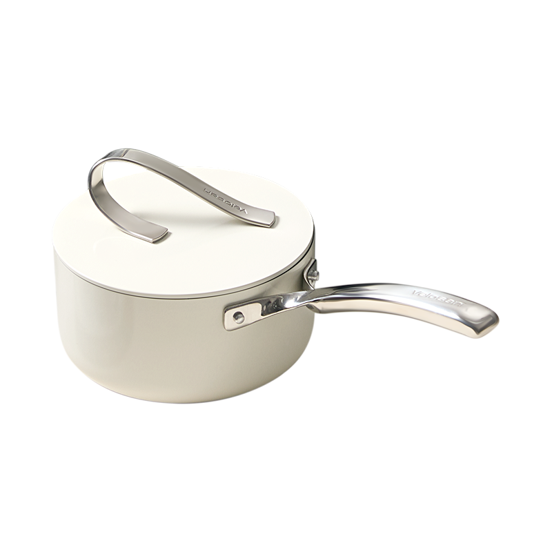 温仑山自由丝带系列不粘奶锅18cm 白色 A-VP-1MNG01