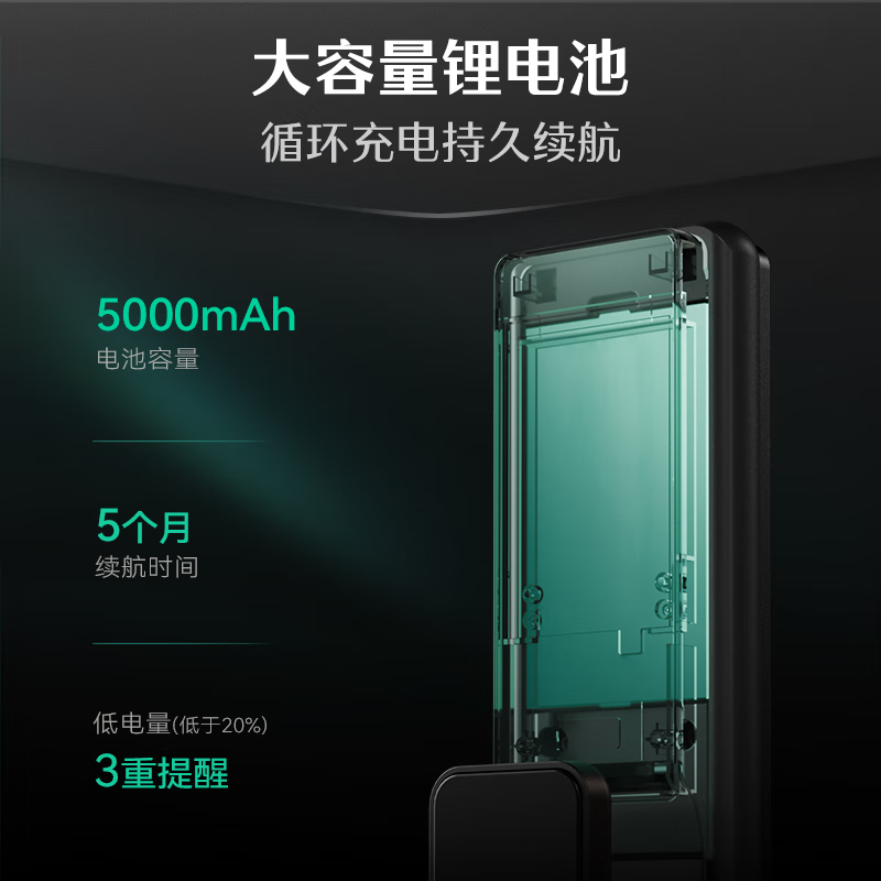 德施曼Q3MVPro掌静脉识别可视猫眼高清大屏智能门锁指纹密码锁