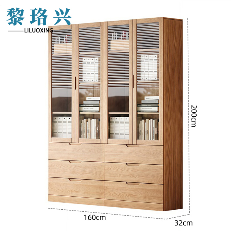 黎珞兴储物柜1.6米四门(带六抽屉)台高清大图