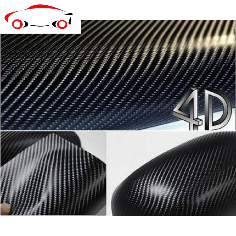 亮光碳纤膜摩托车贴汽车身改色膜改装件jingping5d碳纤黑03米宽x1米