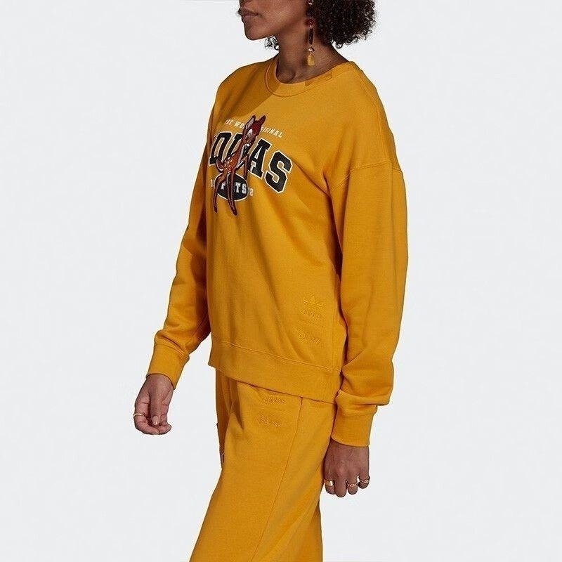 adidas/阿迪达斯三叶草卫衣运动休闲针织圆领女装套头衫HD2755 D