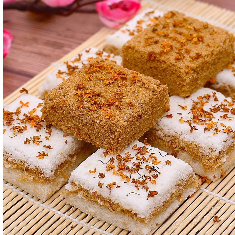 温州特产传统桂花糕点心网红零食小吃糯米糕甜点桂花糕