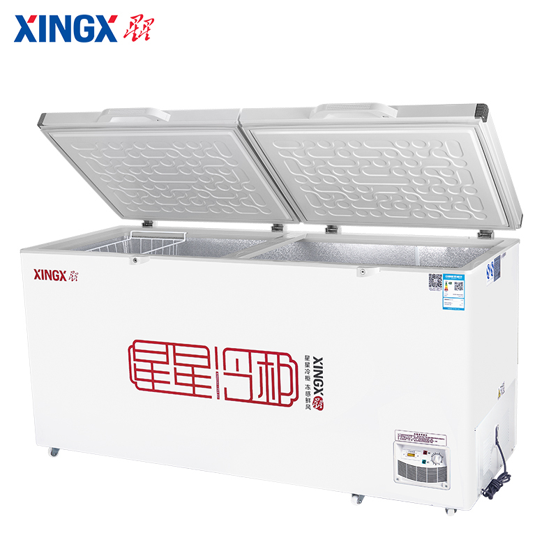 星星（XINGX）BD/BC-408G商用冰箱大容量冰柜顶开门卧式冷藏冷冻转换单温大冷柜冰鲜急冻雪柜
