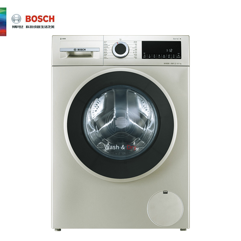 博世(BOSCH) 10公斤洗7公斤烘全自动洗干一体机 洗衣机干衣机 热风除菌 i-DOS智能投放 WNA154A90W