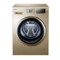 Haier/海尔洗衣机滚筒家用8公斤 EG8012B919GU1 智能变频 金色 全自动洗衣机