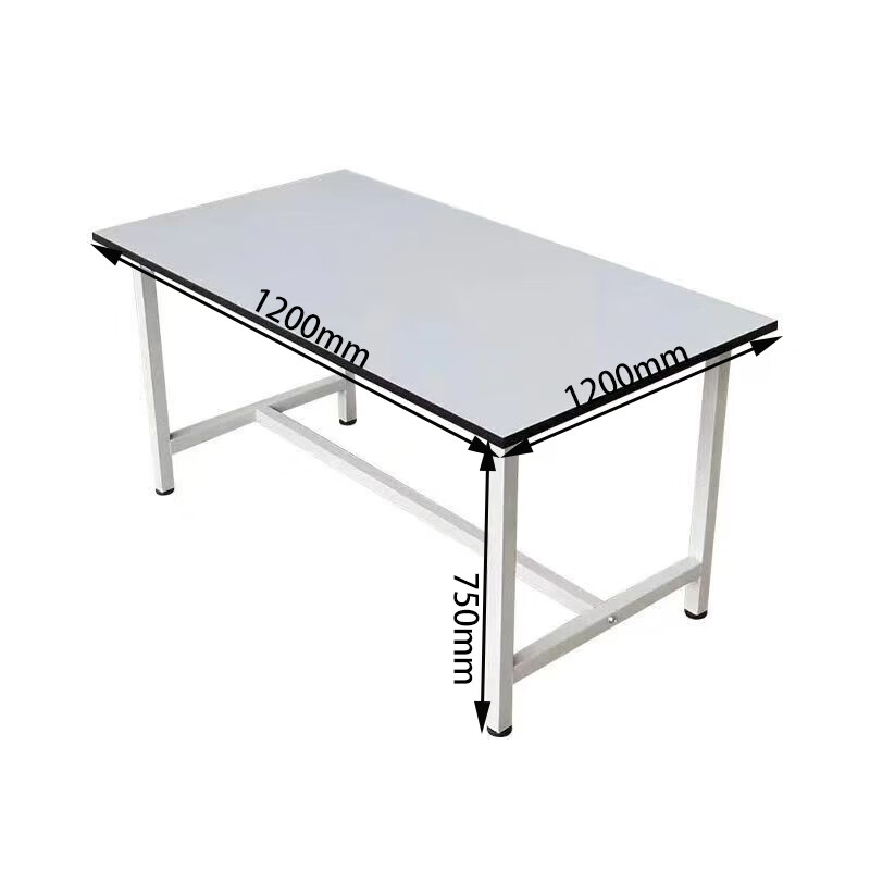 戴劲白板防静工作台车间流水线操作台快递打包检验台装配桌120*120*75高清大图