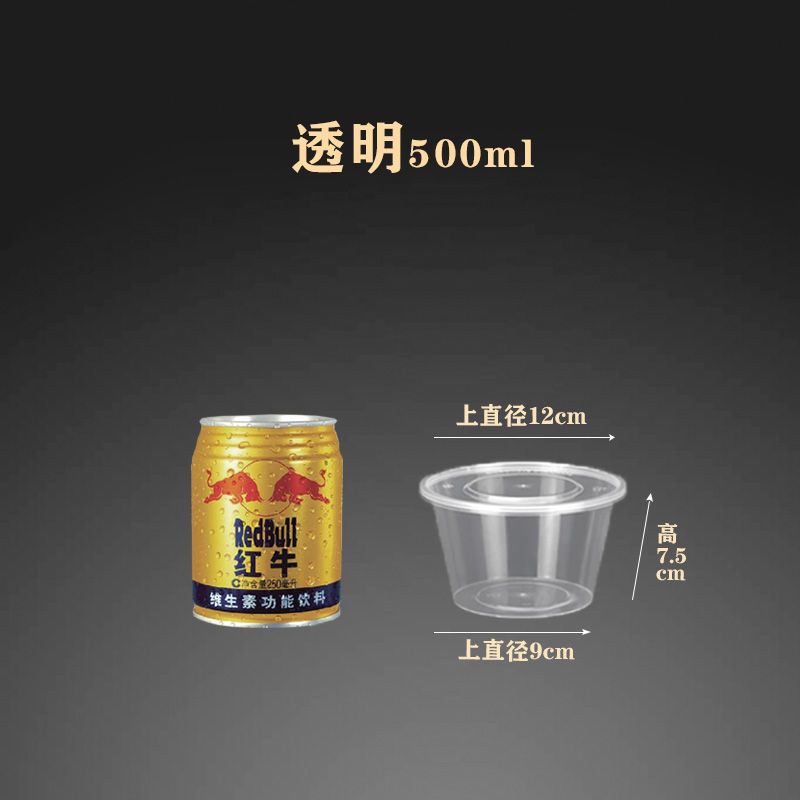 一次性餐盒塑料碗打包保鲜外卖快餐餐饮酒席家用便当盒
