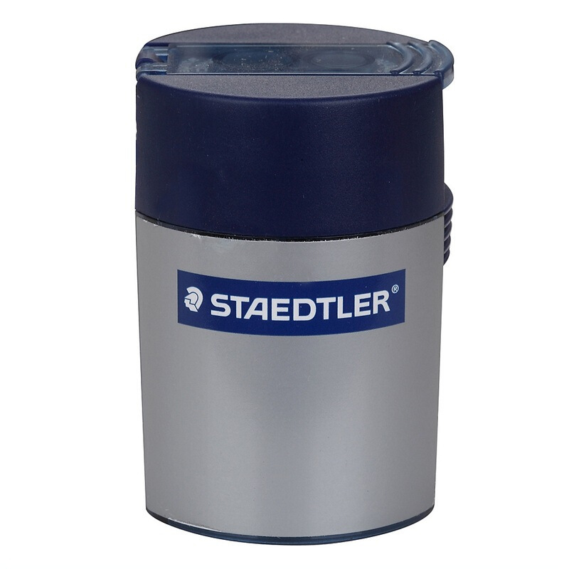 德国施德楼(STAEDTLER)卷笔刀转笔刀削笔刀削笔器彩铅笔刨双孔512001双孔转笔刀