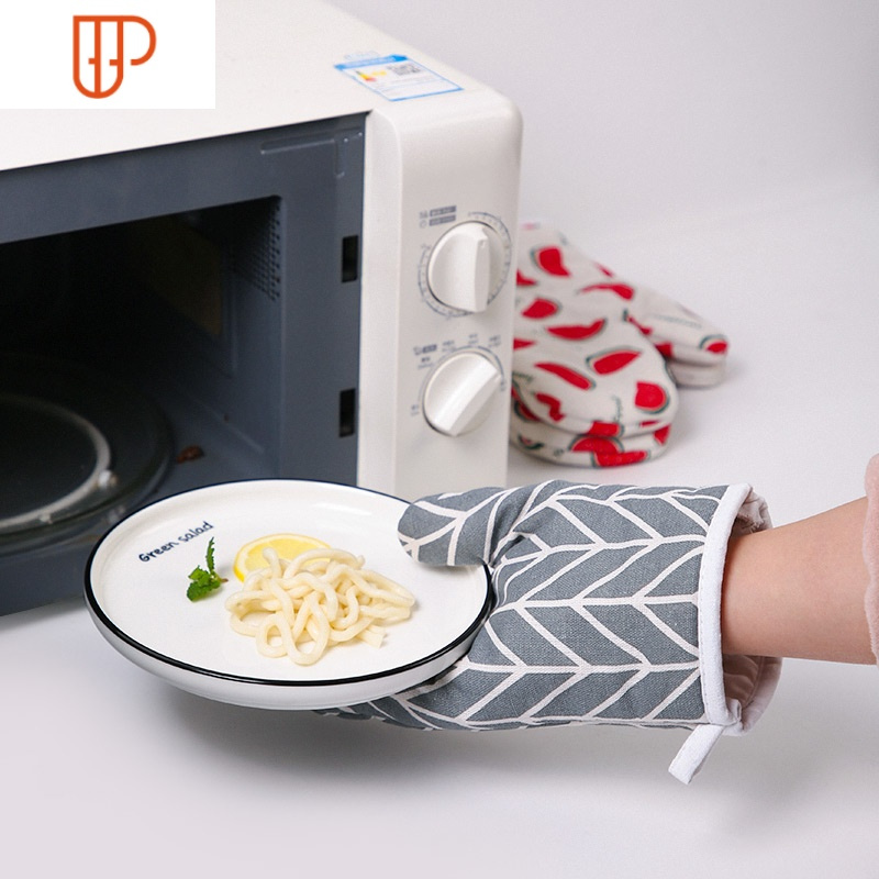 厨房可高温防烫加厚微波炉专用烘焙工具家用防热烤箱手套国泰家和蓝色