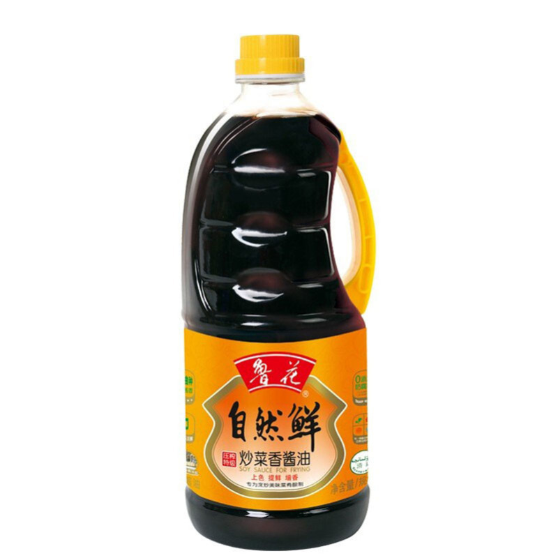 鲁花 自然鲜酱香酱油1L*2瓶 压榨原汁特级生抽厨房炒菜凉拌调味品
