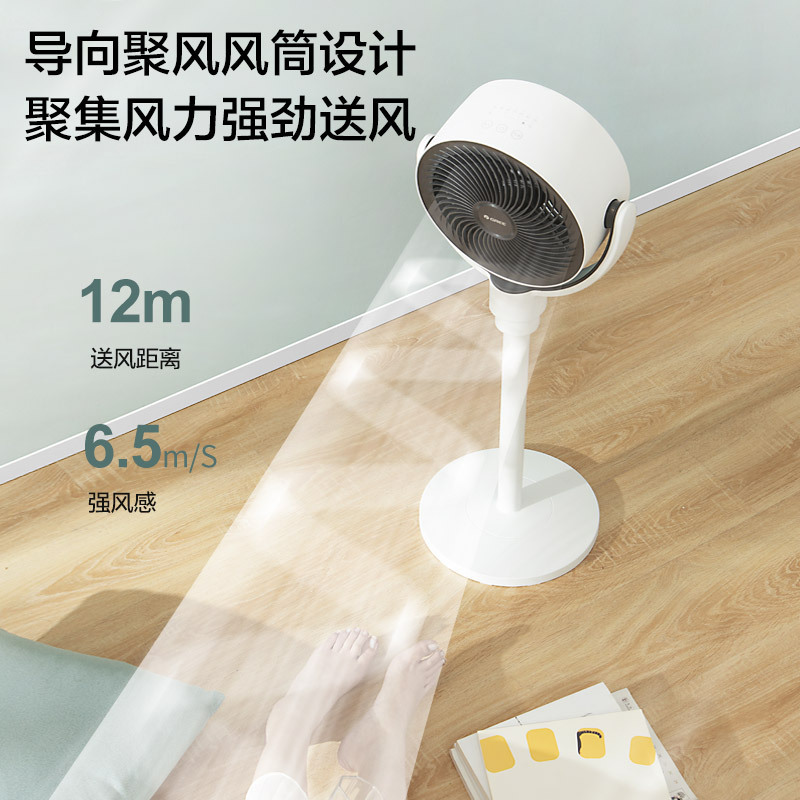 格力(GREE)空气循环扇 FXDZ-20X61Bg5 家用电风扇台式变频遥控定时家用 6档调节 7小时定时 变频循环扇