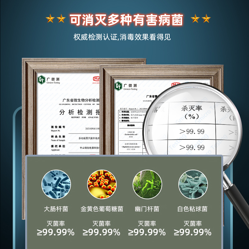 [可杀幽门杆菌]欢呼好太太消毒柜家用台式紫外线 酒店茶杯碗筷餐具小型台面消毒碗柜消毒柜RF20-24L高清大图