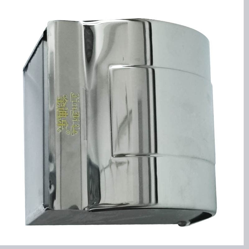 金迪乐浴室不锈钢卷纸筒壁挂纸巾盒厕所纸盒12.5*12cm/个高清大图