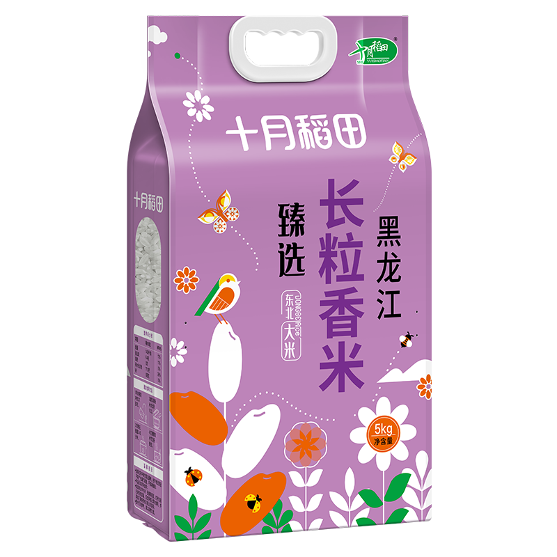 十月稻田 臻选长粒香米5kg高清大图