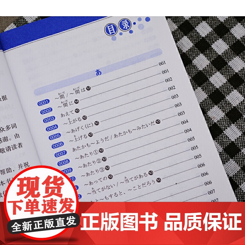 店 日语蓝宝书 NJLPT新日本与能力考试N1-N5文法随身背n1n2n3n4n5 N1-N5文法句型速记 全新修订版高清大图