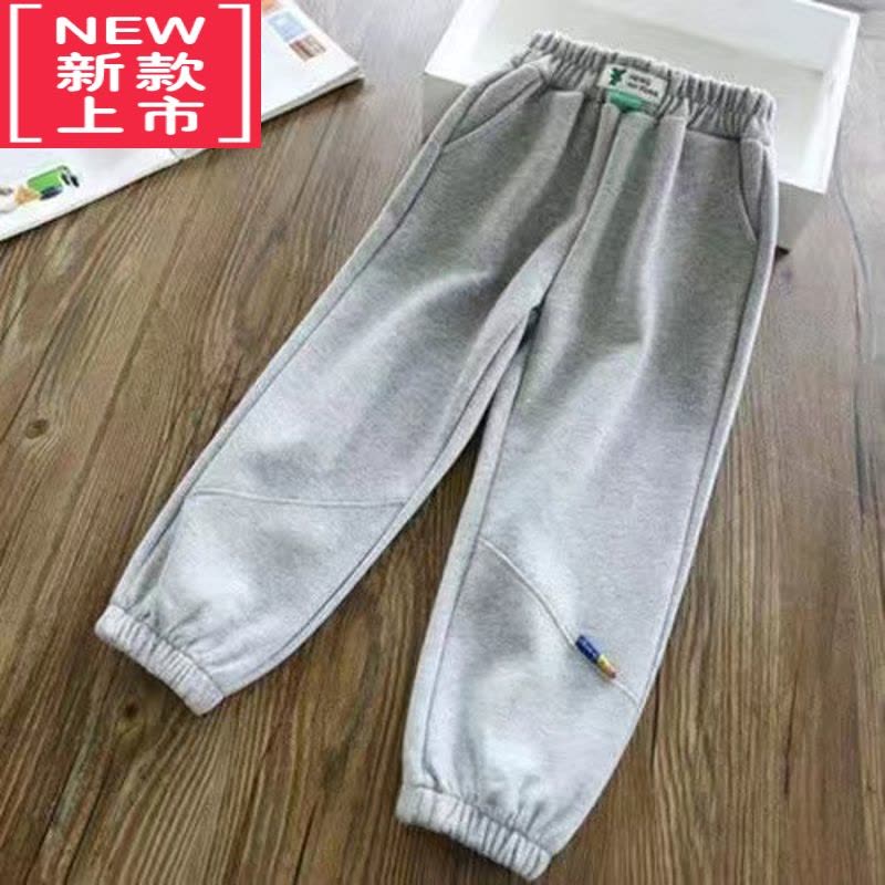 可莉允儿童裤子春秋外穿新款加绒加厚秋冬季保暖裤休闲卫裤男女童运动裤图片