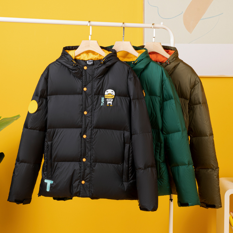 kakao联名丨361运动羽绒服冬季新款加厚保暖男式羽绒外套男装