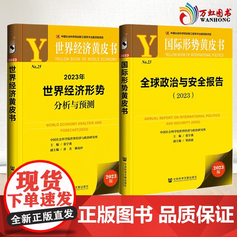 [全两册]世界经济黄皮书:2023年世界经济形势分析与预测+国际形势黄皮书 全球政治与安全报告 (2023)高清大图