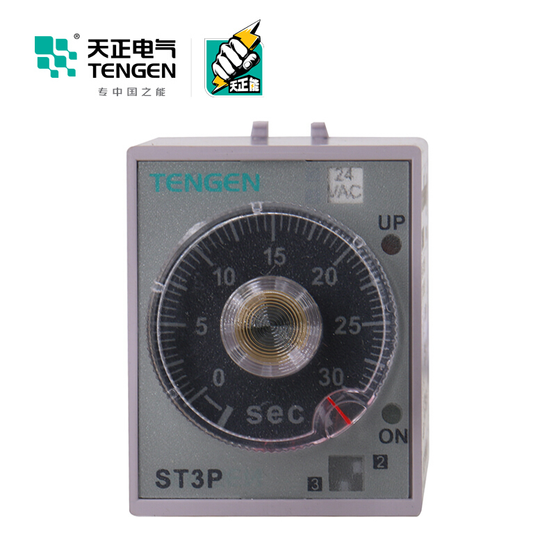 天正电气 ST3P 导轨安装式 220VAC 5A (0.05…50)s/5s/30s/30min 2C/O 时间继电器