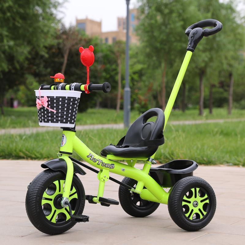 儿童三轮车16岁四合一婴儿推车宝宝小孩脚踏车童车自行单车视频