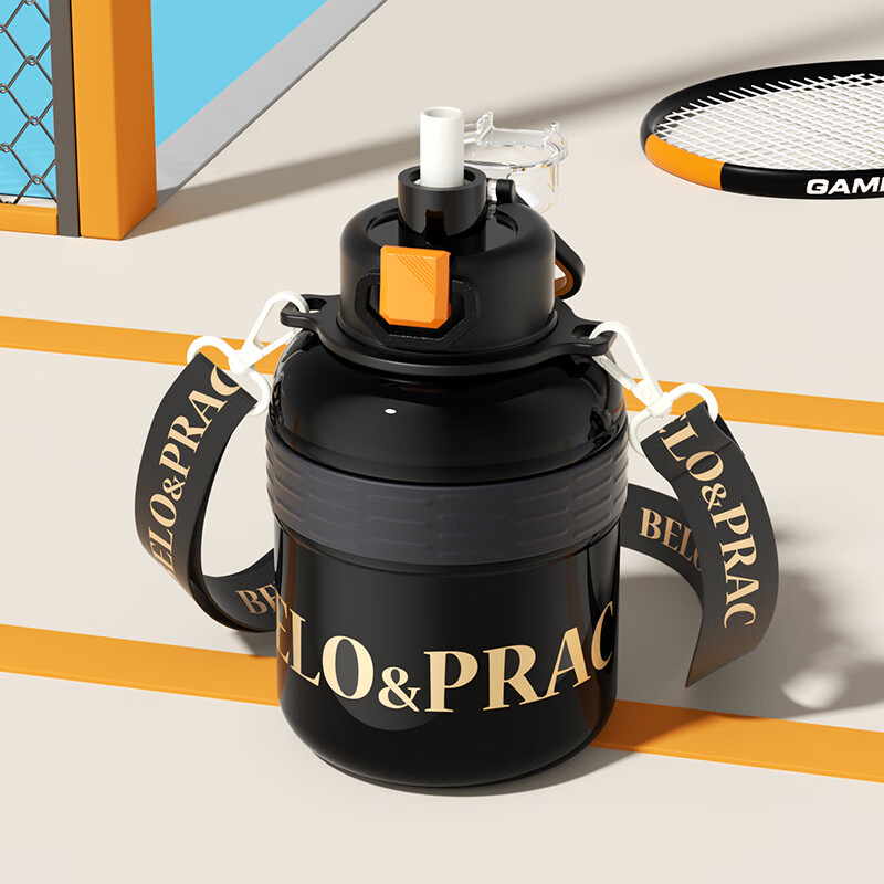 贝洛可 户外外出便携大容量跃动-随行墩墩保温壶 960ml BK230高清大图