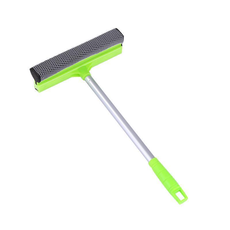 家用双面擦双层玻璃擦窗器多功能刷搽刮洗窗户清洁清洗刮水工具 绿色擦玻璃器(不可伸缩)