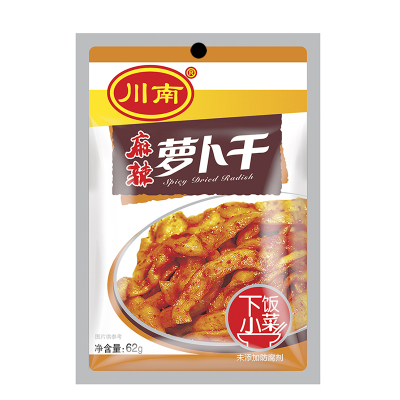 川南麻辣萝卜干62克
