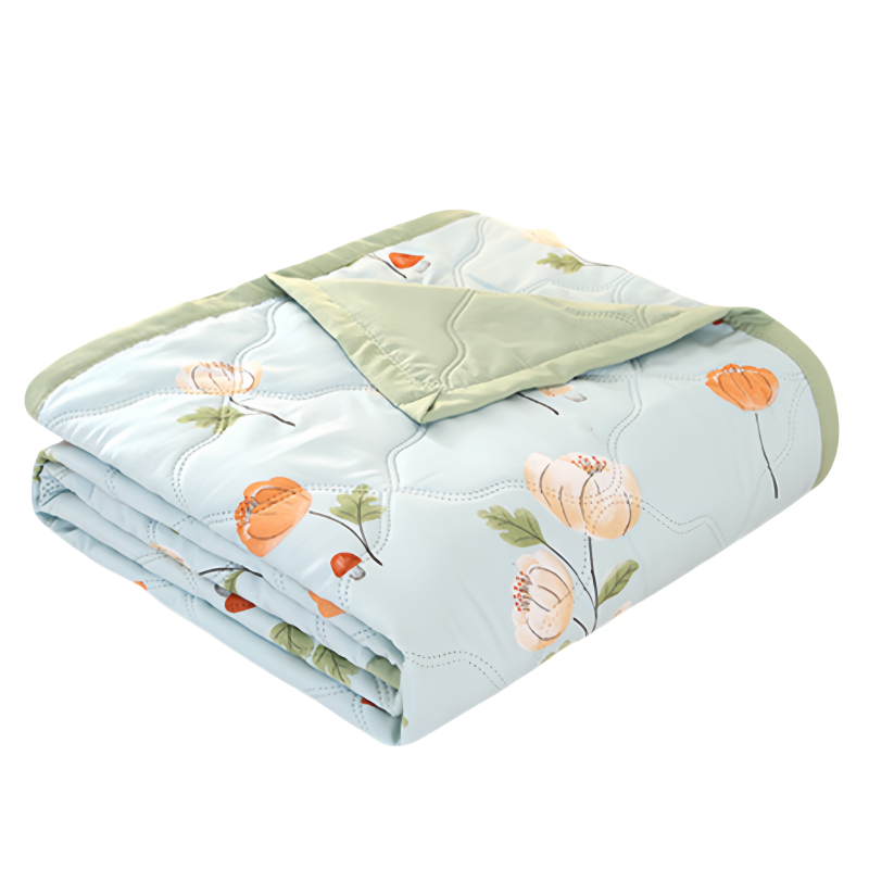 蕃蒂水洗棉夏被条高清大图