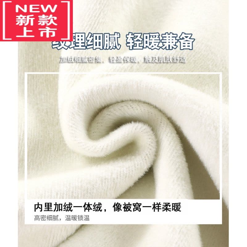 可莉允儿童华夫格运动裤秋冬季宝宝加绒裤子保暖裤男女童休闲裤外穿裤子图片