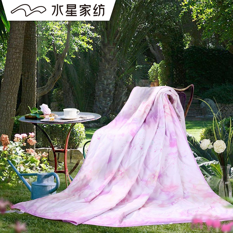 水星家纺夏被空调被夏凉被斜纹卡通儿童被子夏季纤维薄被子冬己格格/安吉莉娜/呆萌企鹅/冒险精灵/优雅冬己夏被