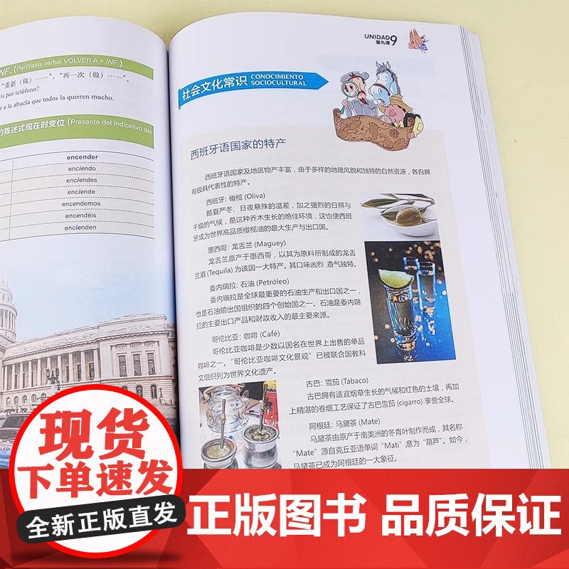 任选 外研社正版 新版现代西班牙语1第一册 学生用书教材 高校西班牙语专业课程教材 西班牙语入门自学教材 现西蓝宝书全新高清大图