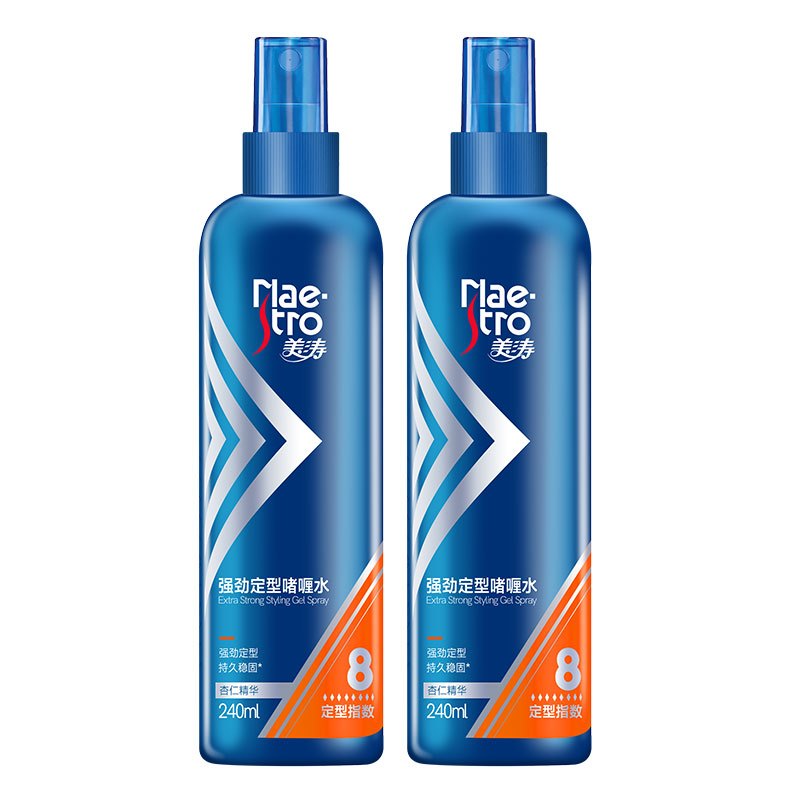 美涛(Maestro)定型啫喱水240ml* 2瓶装定型水 啫喱水 2瓶共计480ml高清大图