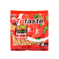 Totaste土斯番茄味饼干棒128g 办公休闲咸味手指饼干饼干零食品